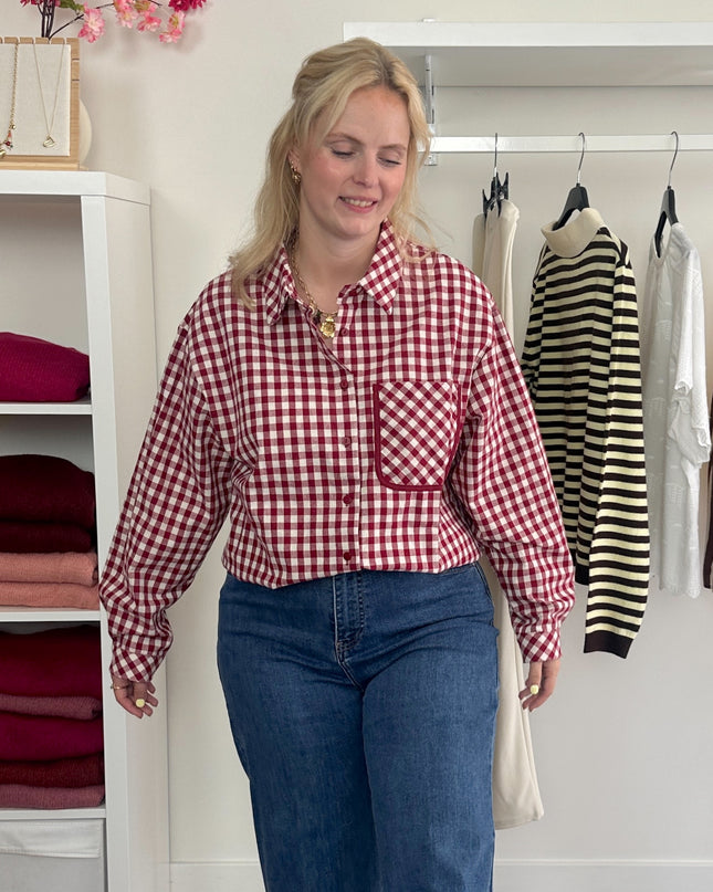 Checked Shirt Red