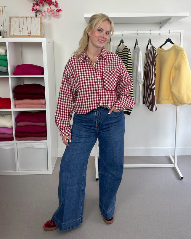 Checked Shirt Red