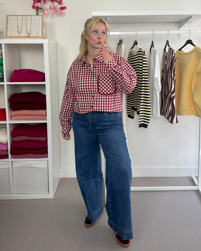 Checked Shirt Red