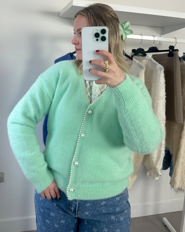 Pearly Cardigan Mint