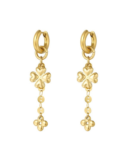 Long Clover Oorbellen