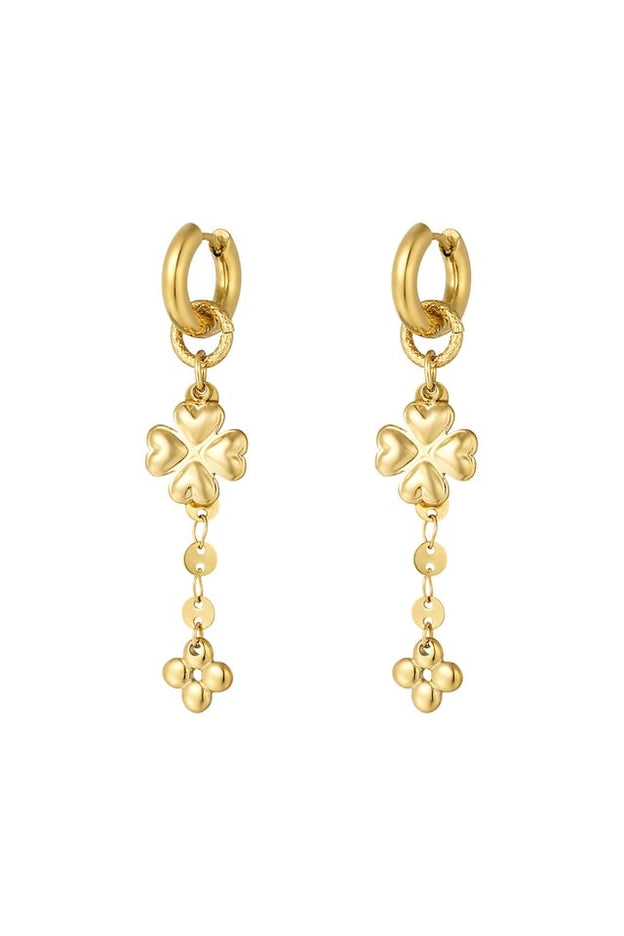 Long Clover Oorbellen