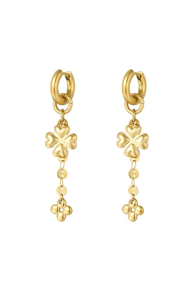 Long Clover Oorbellen