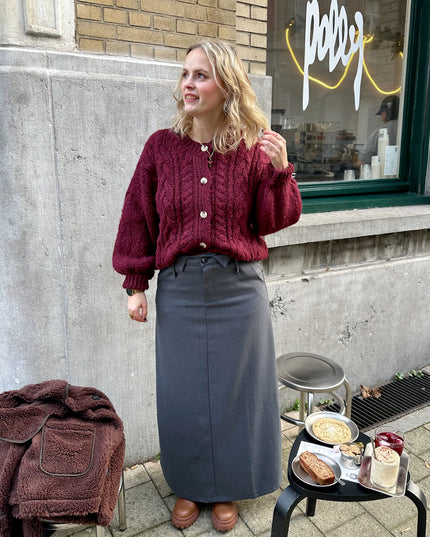 Grey Maxi Skirt