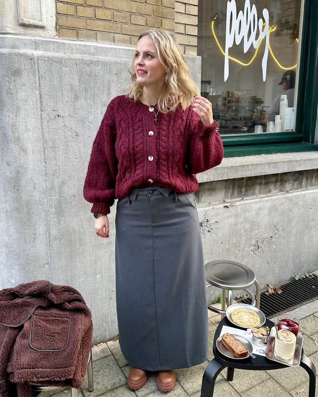 Grey Maxi Skirt