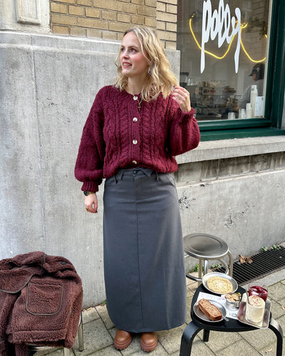Grey Maxi Skirt