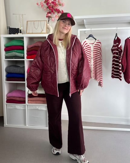 Bordeaux Jacket Pink Zip