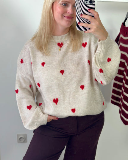 Red Hearts Trui
