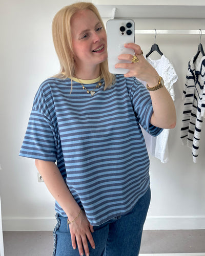 Melli Striped Tee Blue Yellow
