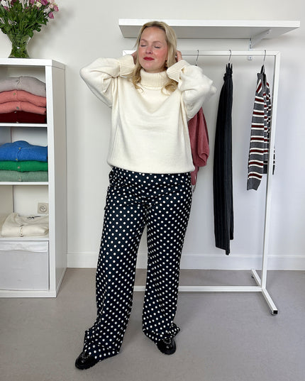 Polka Dot Pants Black