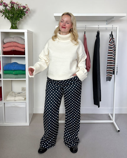 Polka Dot Pants Black