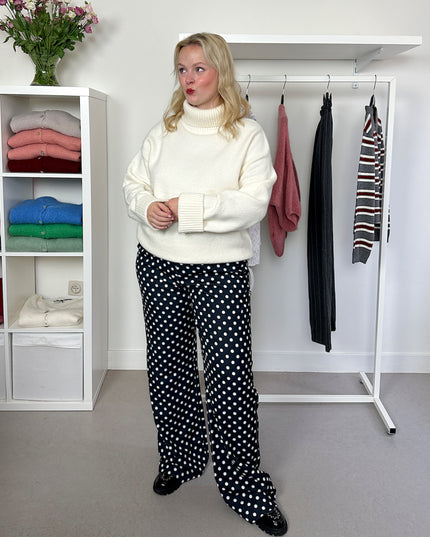 Polka Dot Pants Black