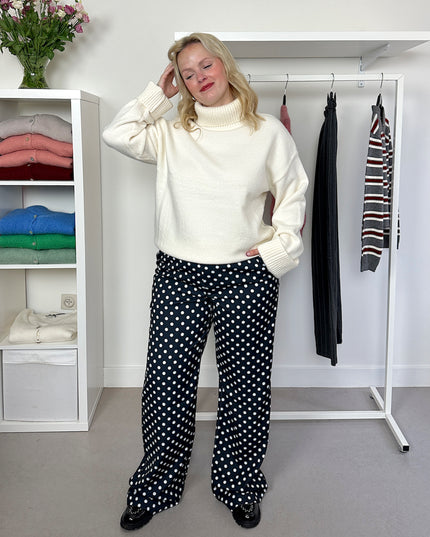 Polka Dot Pants Black