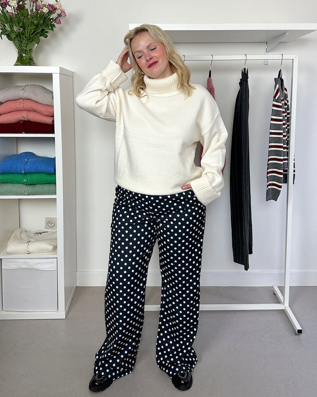 Polka Dot Pants Black