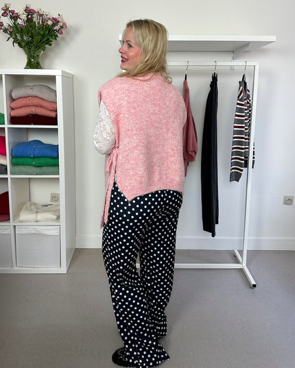 Debardeur Strikjes Pink