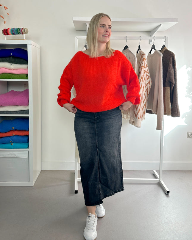 Trui Boothals Fel Oranje