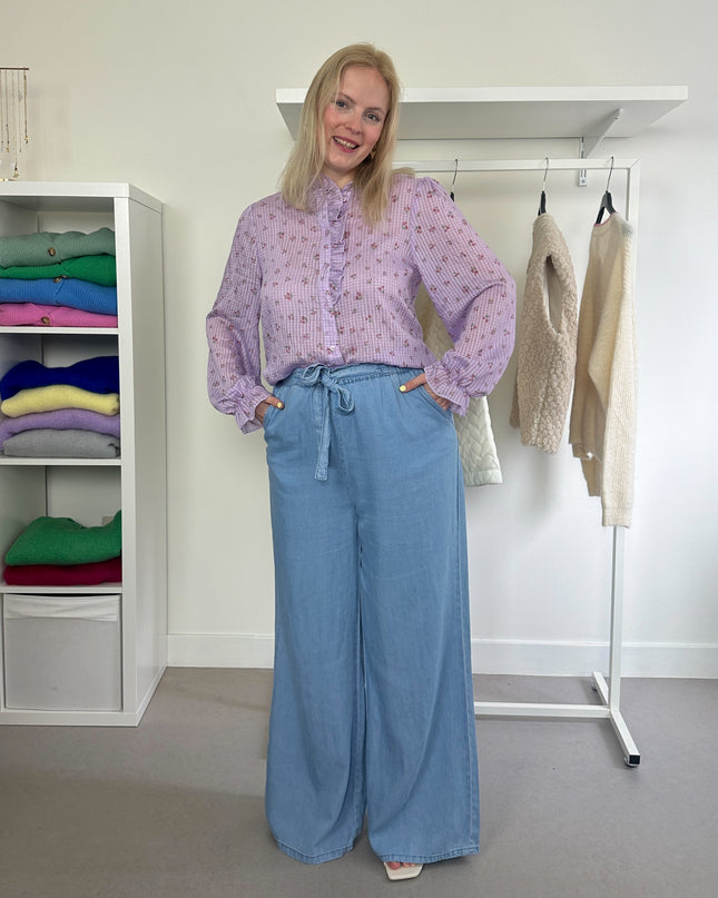 Lilac Flower Blouse