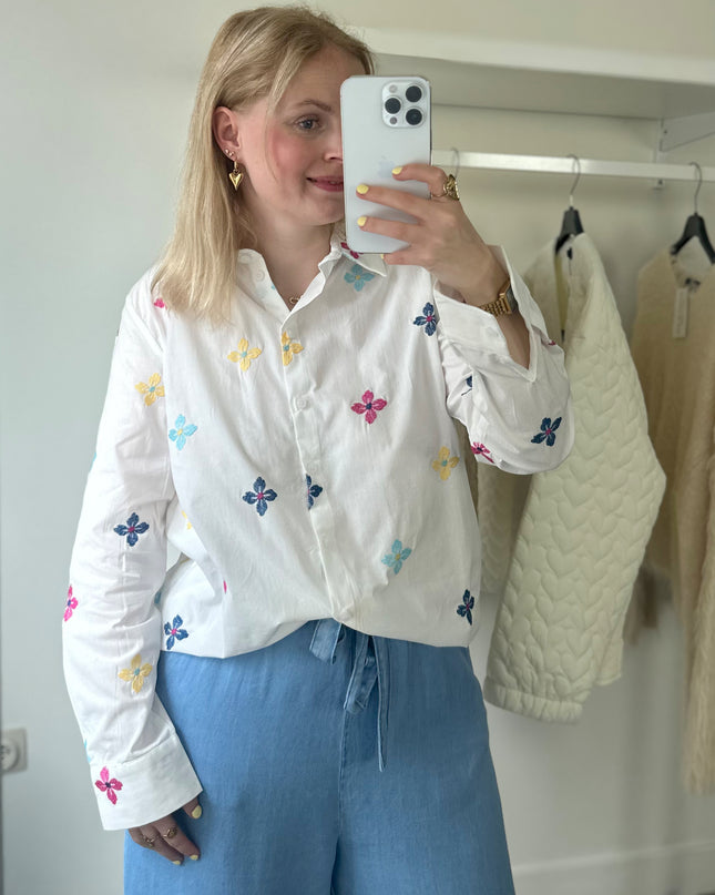 Colorful Flower Blouse