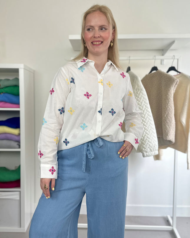 Colorful Flower Blouse