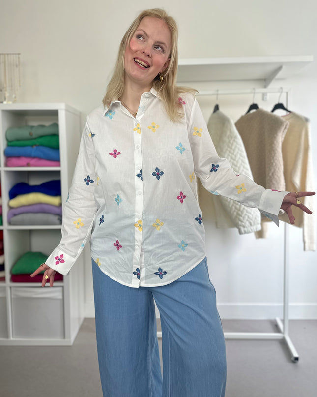 Colorful Flower Blouse