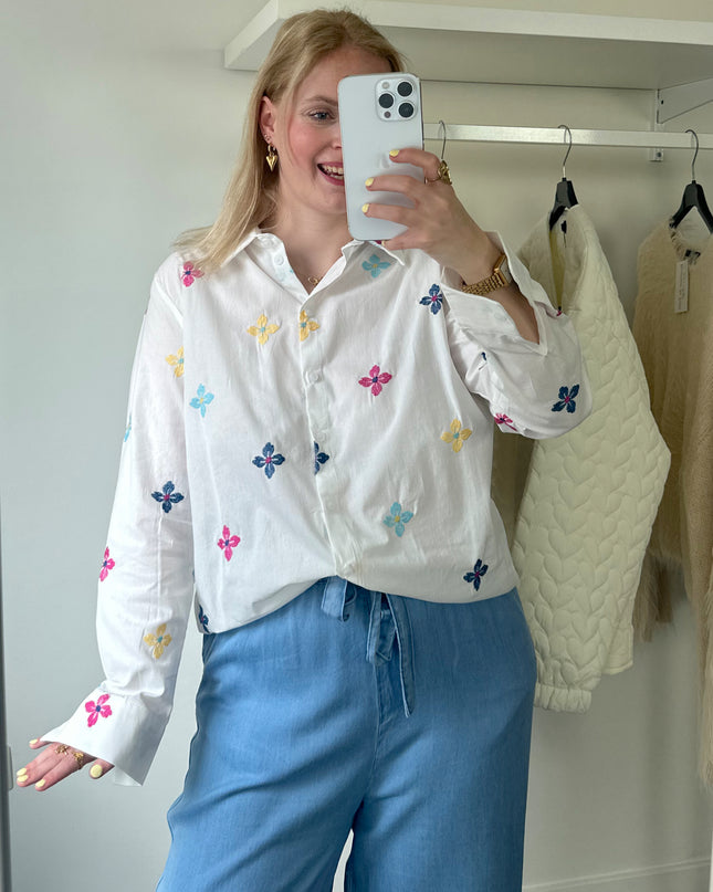 Colorful Flower Blouse