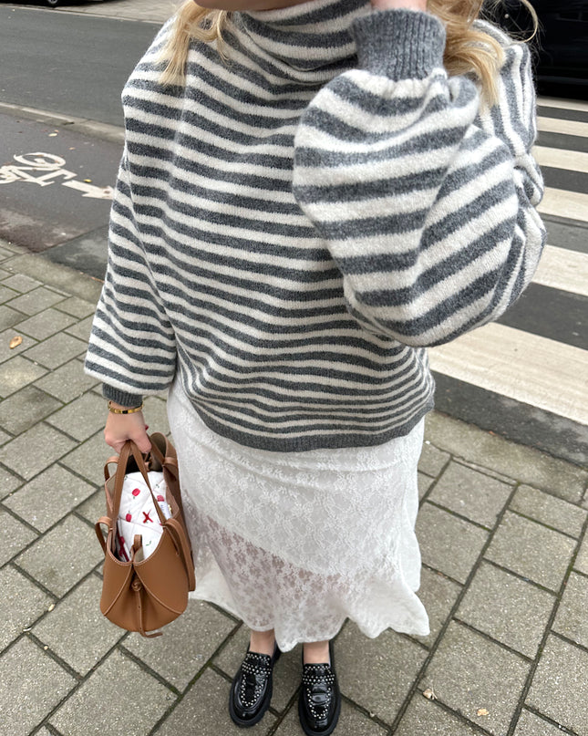 Coltrui Striped Grey White