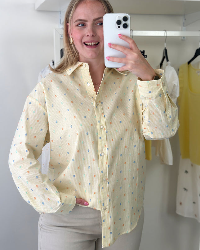 Cotton Candy Blouse Yellow Stripe