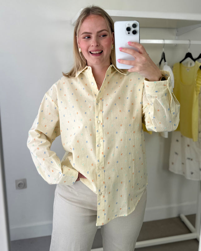 Cotton Candy Blouse Yellow Stripe