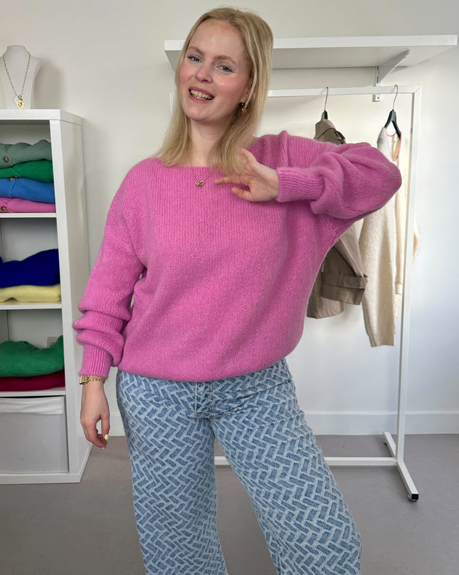 Trui Boothals Bubblegum Pink