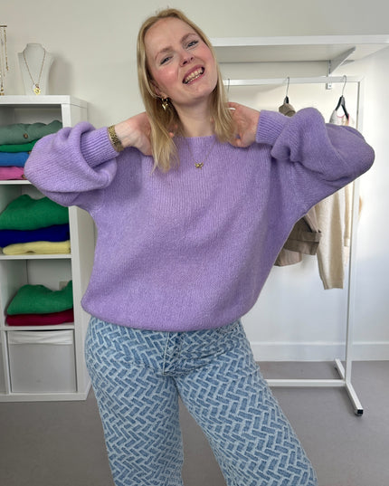 Trui Boothals Lila