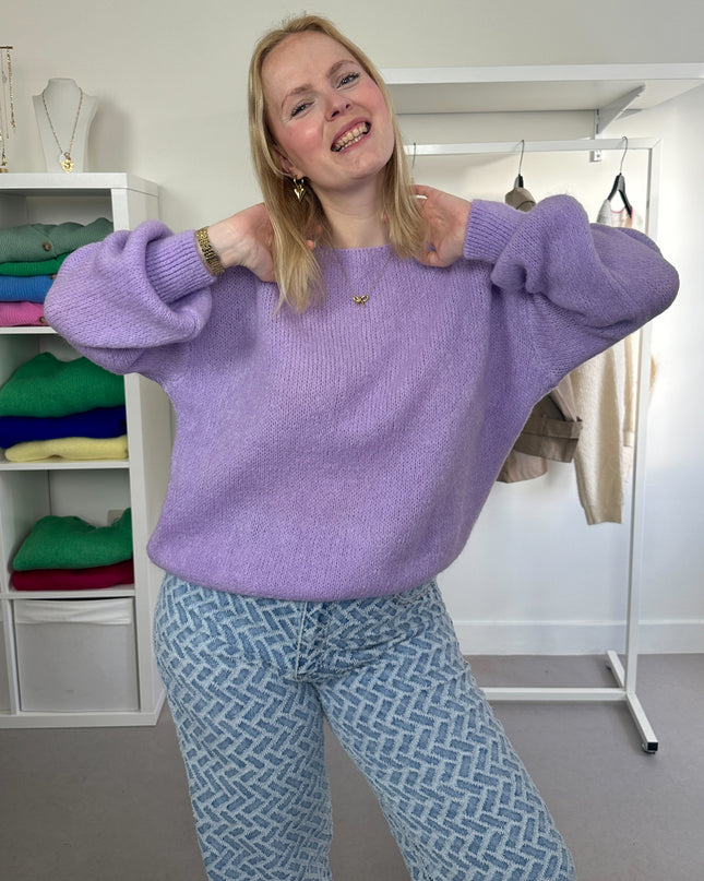 Trui Boothals Lila