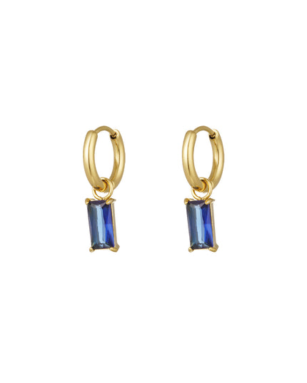 Oorbellen Squared Blue