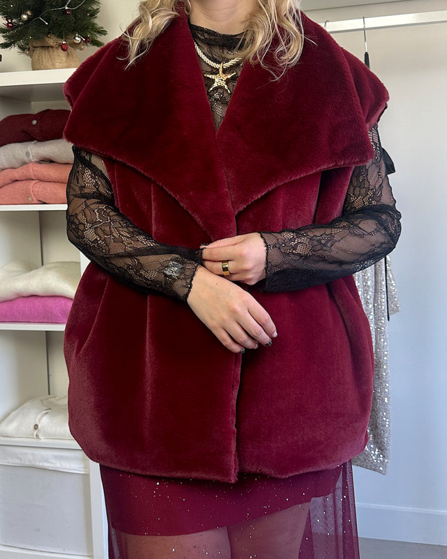 Lace Longsleeve Top Black