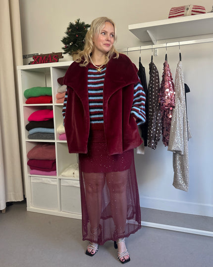 Bordeaux Sparkle Skirt
