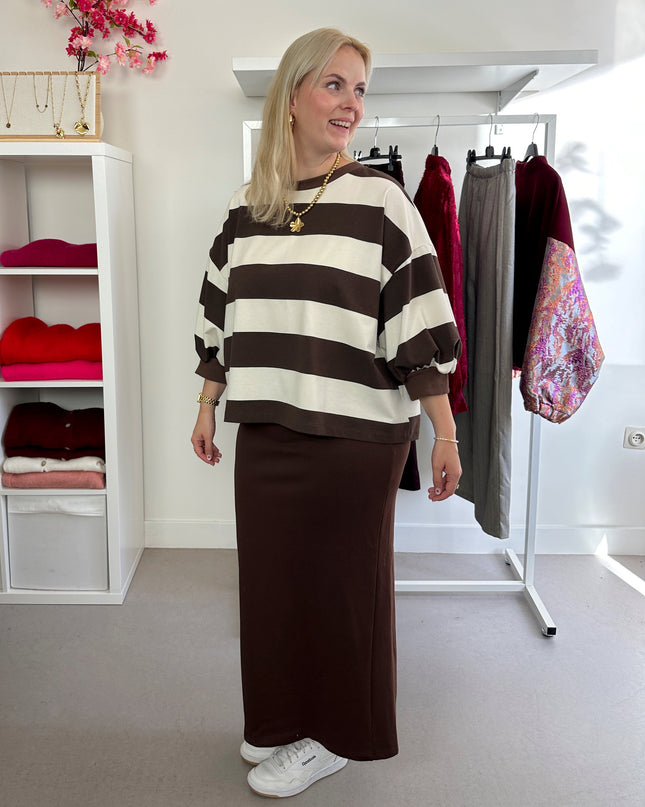 Sweater Skirt Deep Brown