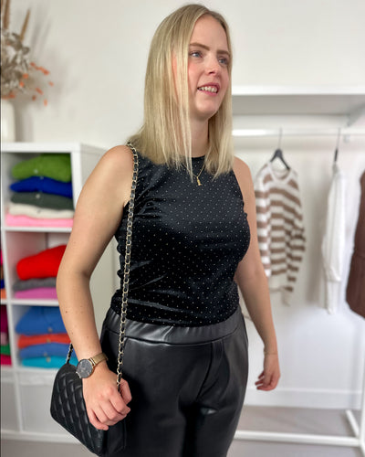 Black and Gold Top