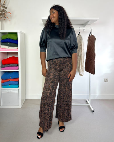 Faux Leather Top