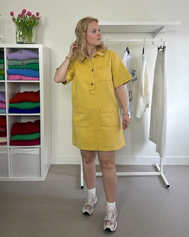 Jeansdress Yellow