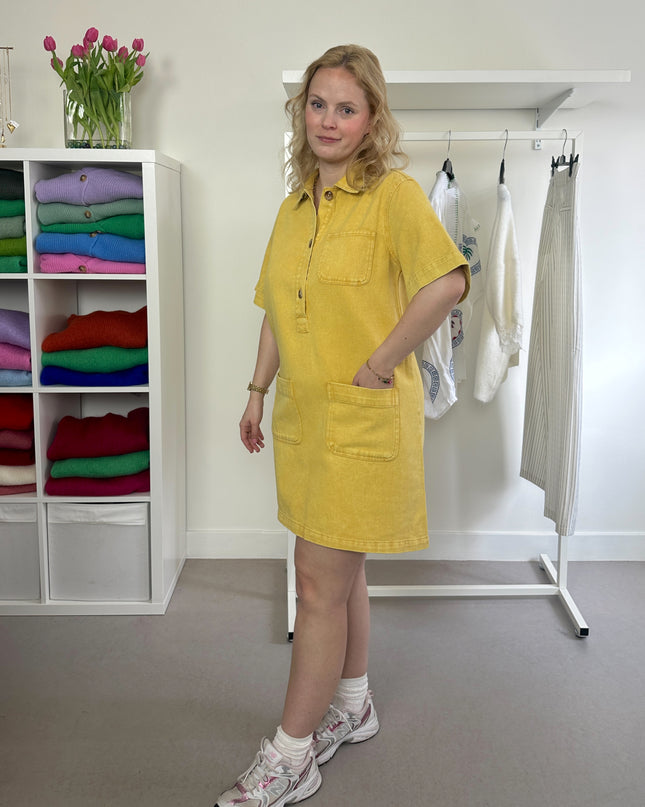 Jeansdress Yellow