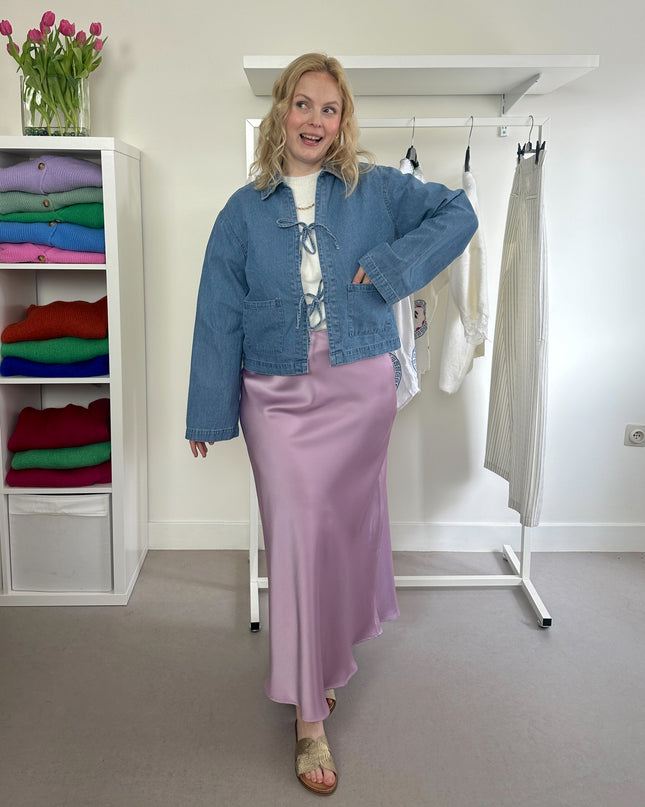 Rosy Bows Jeans Shirt