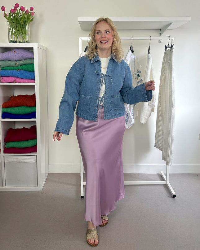 Rosy Bows Jeans Shirt