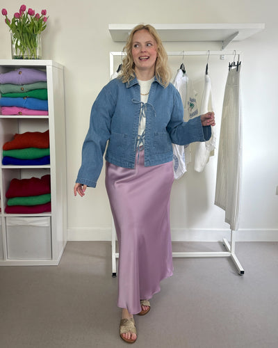 Rosy Bows Jeans Shirt