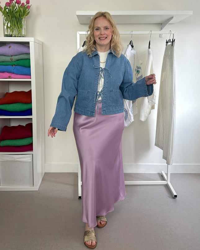 Rosy Bows Jeans Shirt