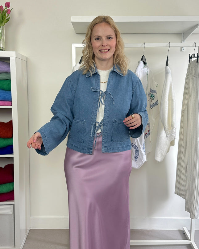Rosy Bows Jeans Shirt
