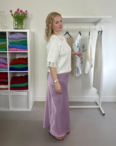 Satin Skirt Lila