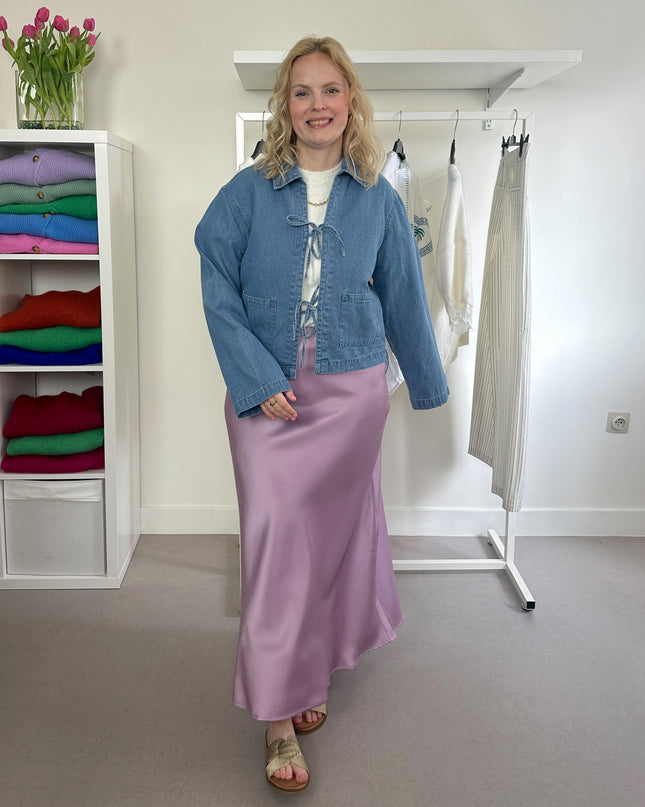 Satin Skirt Lila