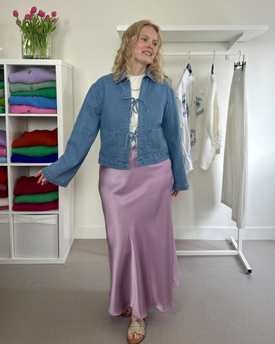 Satin Skirt Lila