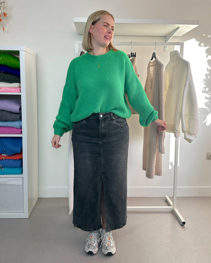Round Neck Knit Green