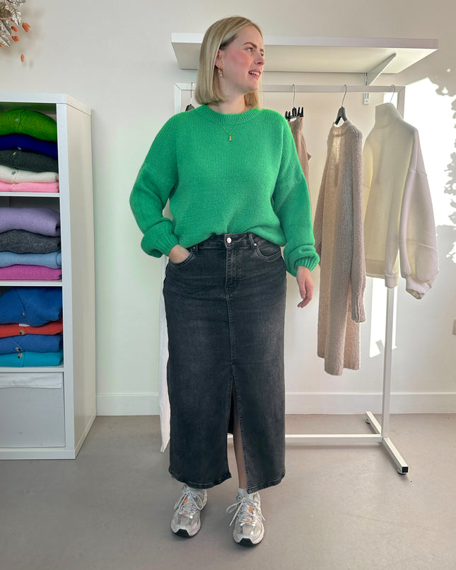 Round Neck Knit Green