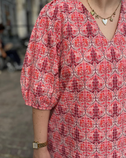 Poofy Summer Dress Red
